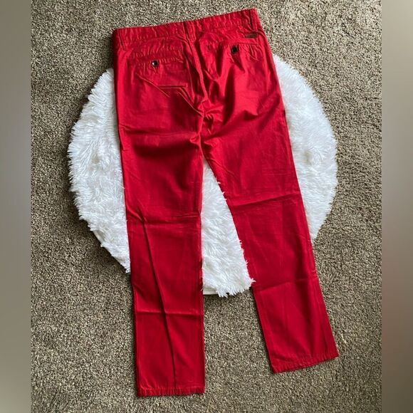 Tom Tailor Marvin Slim Red Pants Mens Size 32x32 - Picture 2 of 7